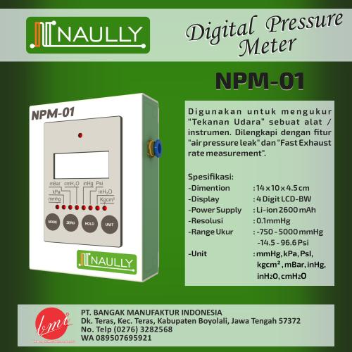 Digital Pressure Meter NAULLY (DPM1220A)